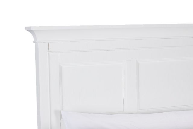 Heron Cove White Panel Bed With Bench