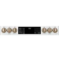 Cafe 950 Series White 30" Dual Fuel Range