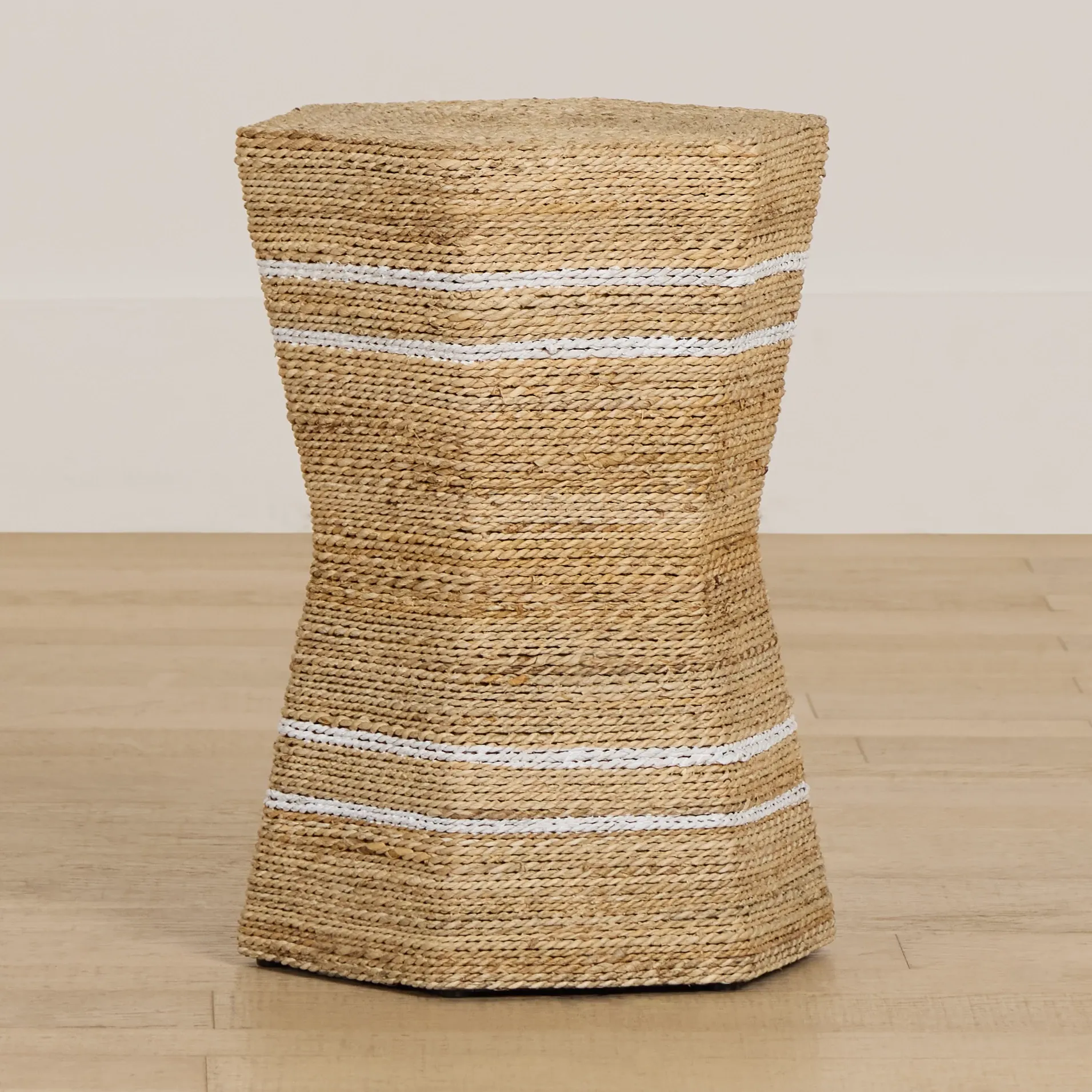 Sailor Woven Stripe Accent Stool