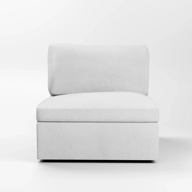 Destin Revenue White Fabric Swivel Chair