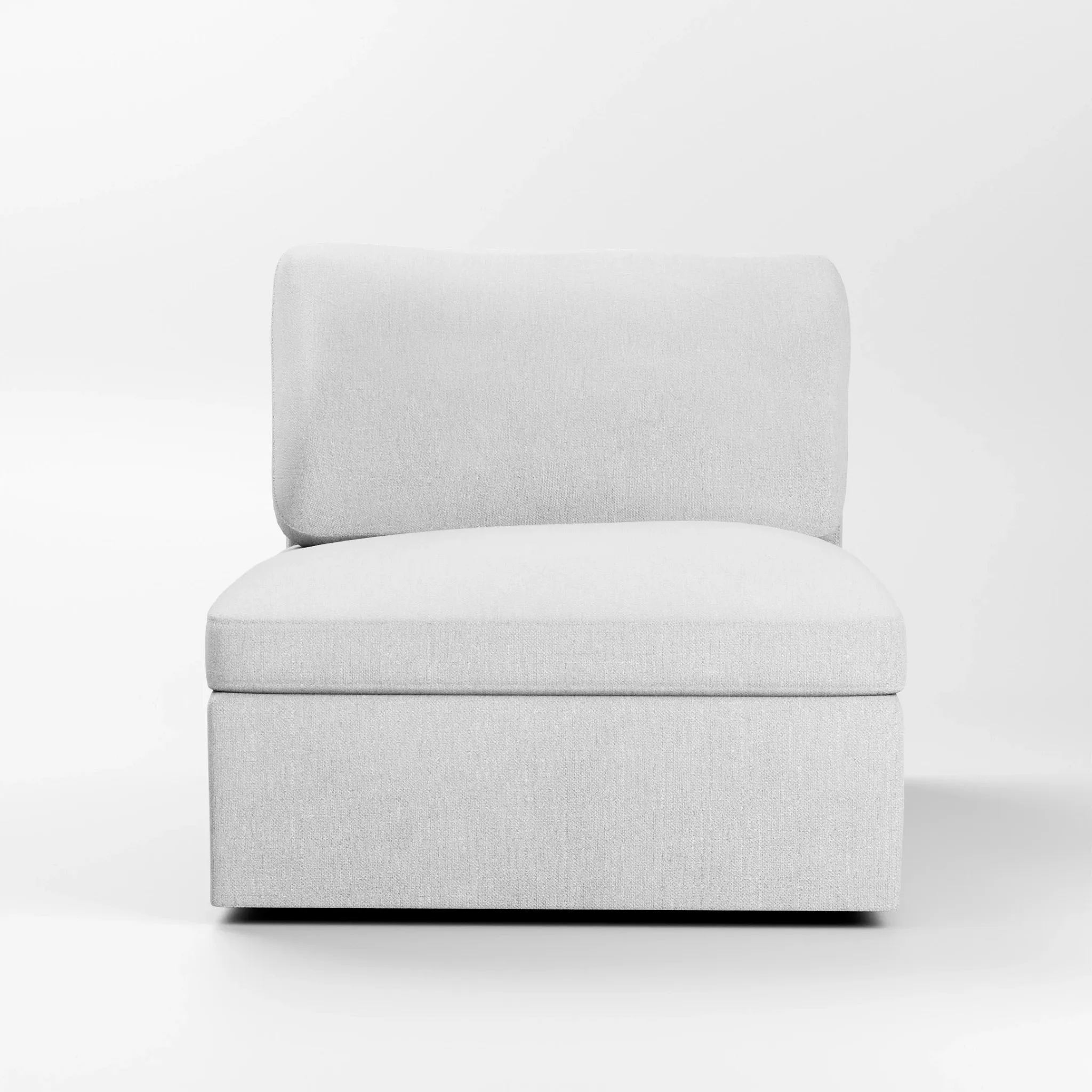 Destin Revenue White Fabric Swivel Chair