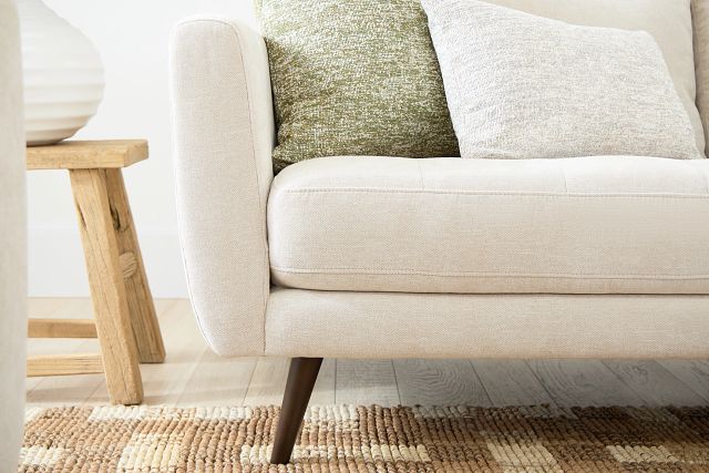 Indie Beige Fabric Sofa
