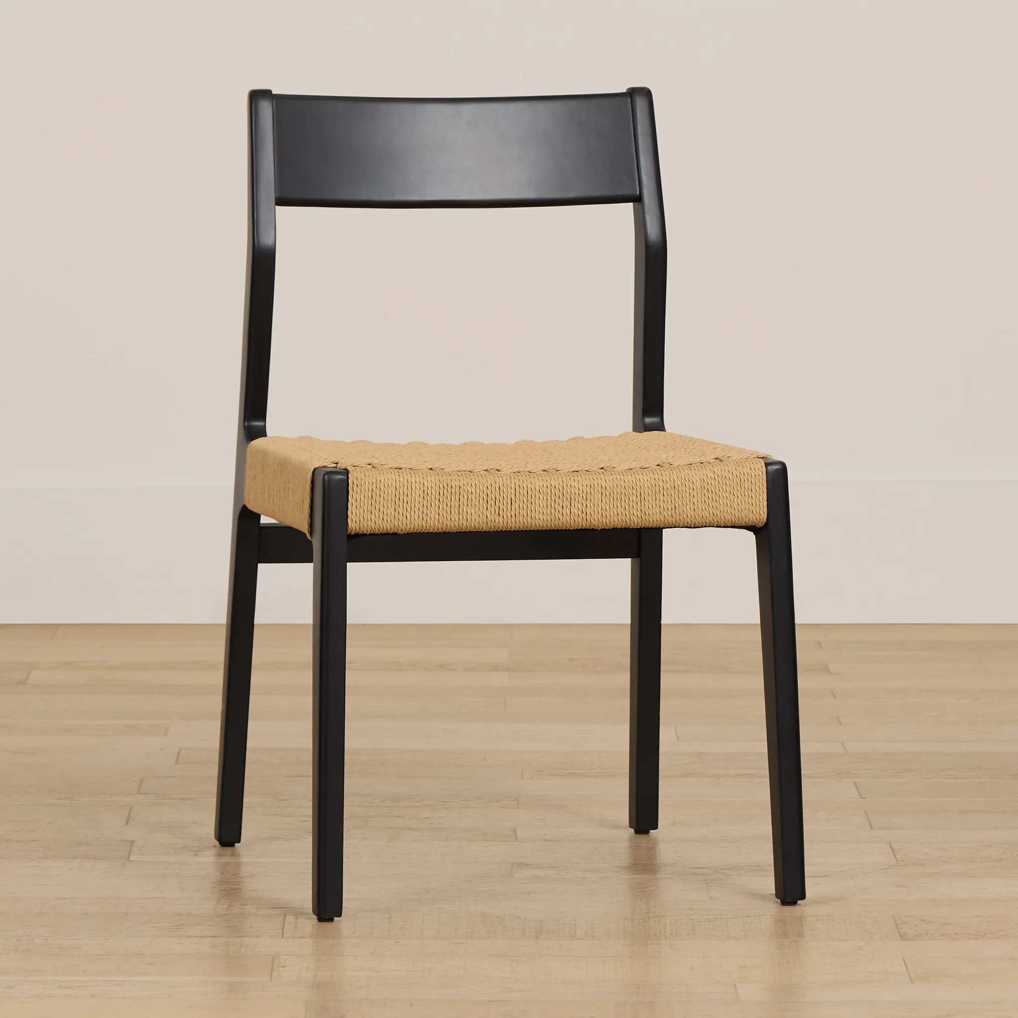 Santorini Black Woven Side Chair