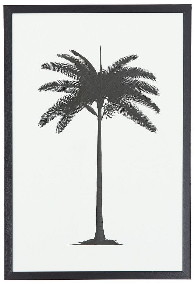 Palm Tree Black Framed Wall Art