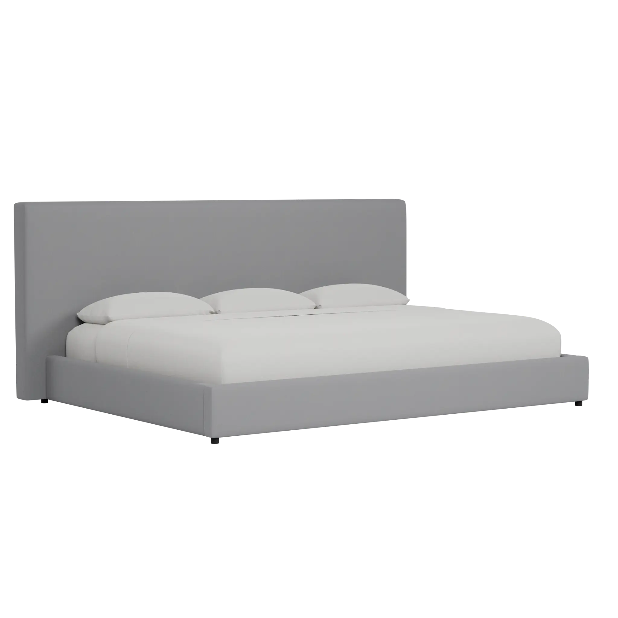 Grayton Delray Light Gray 54" Upholstered Platform Bed Grayton Delray Light Gray 54" Upholstered Platform Bed