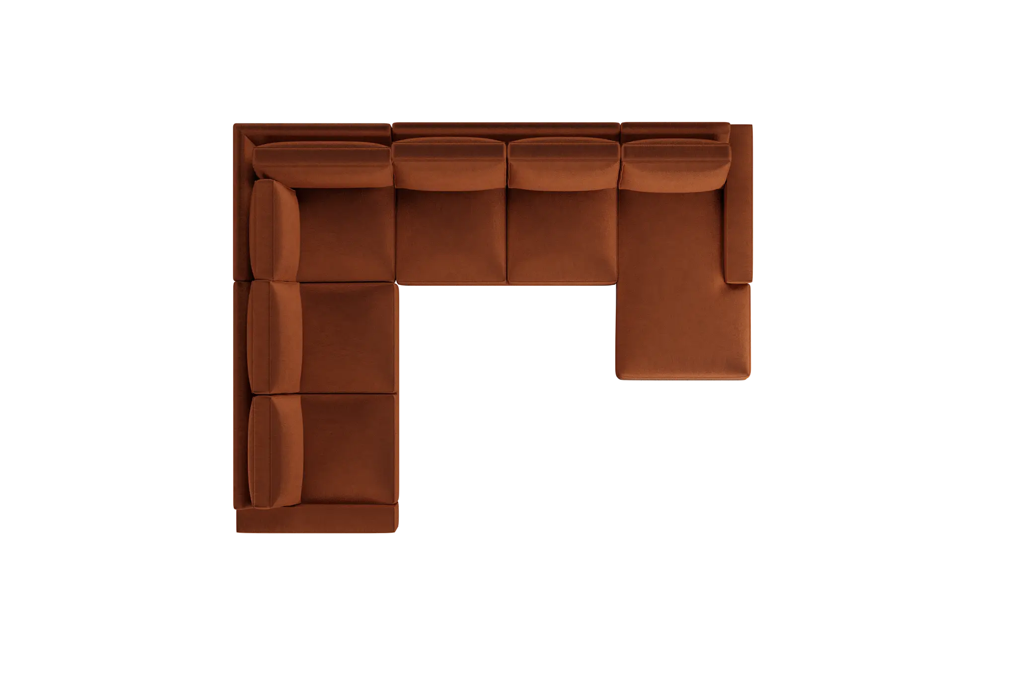 Edgewater Joya Orange Medium Right Chaise Sectional Edgewater Joya Orange Medium Right Chaise Sectional