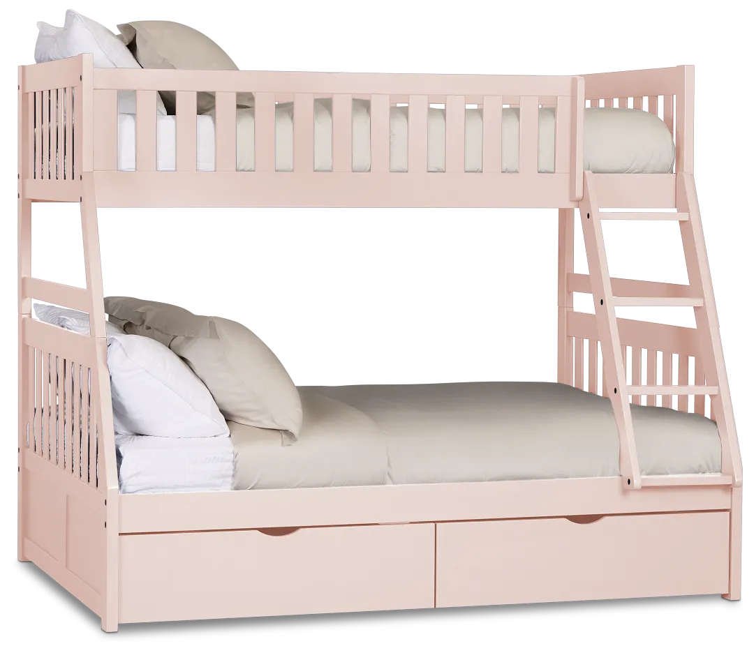 Charleston Pink Storage Bunk Bed