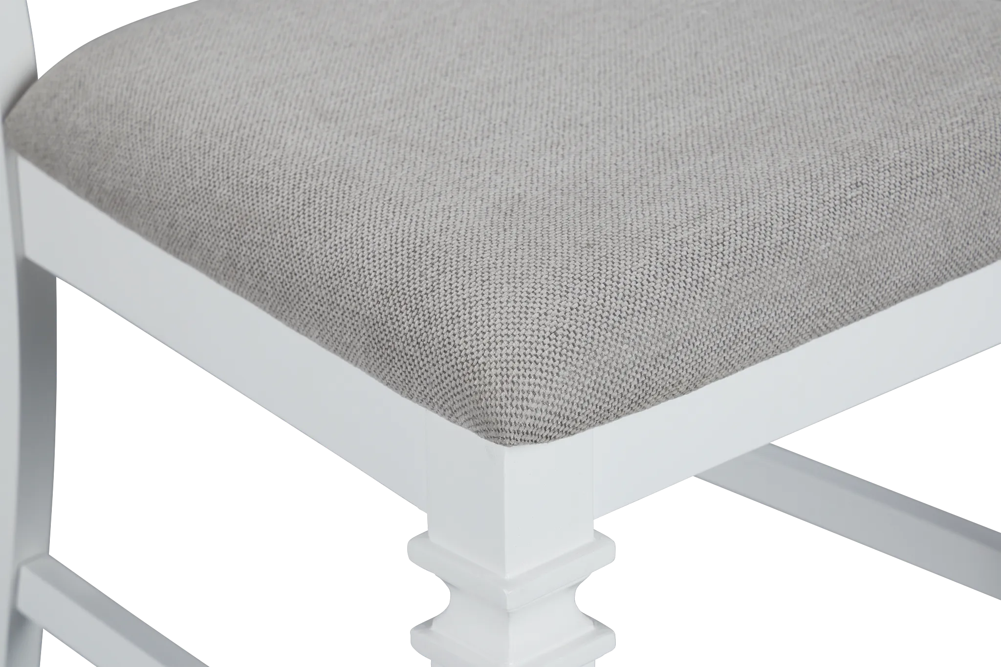 Marina2 White Wood Upholstered Side Chair