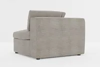 Destin Victory Gray Fabric Corner Chair