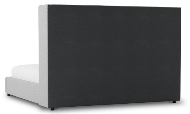 Captiva Suave Gray 60" Upholstered Shelter Bed