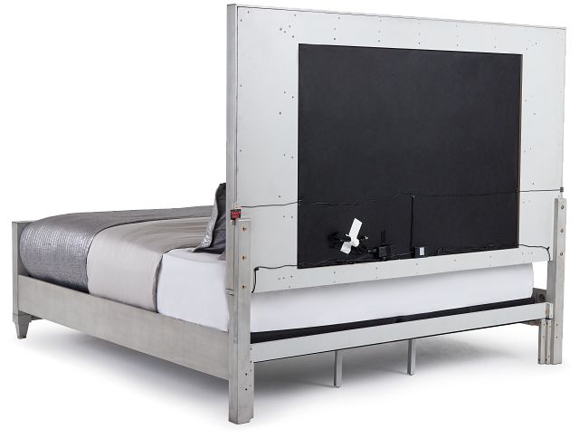 Viviana Silver Panel Bed