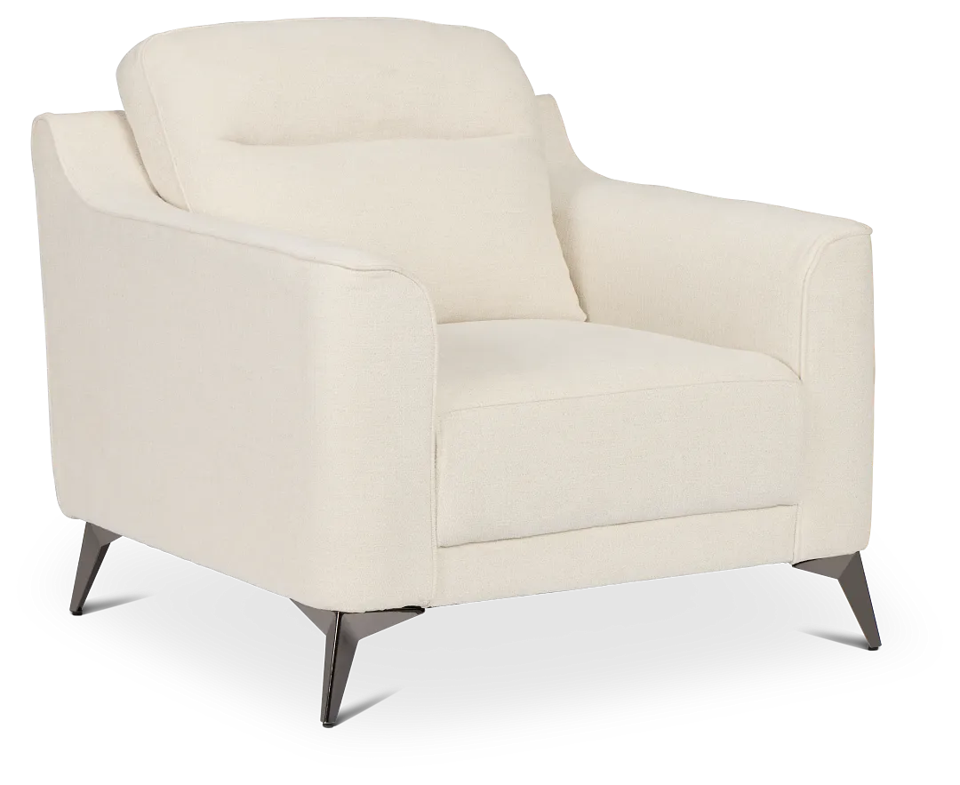 Talia Light Beige Fabric Chair