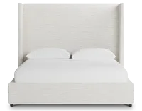 Captiva Maguire Ivory 60" Upholstered Shelter Bed