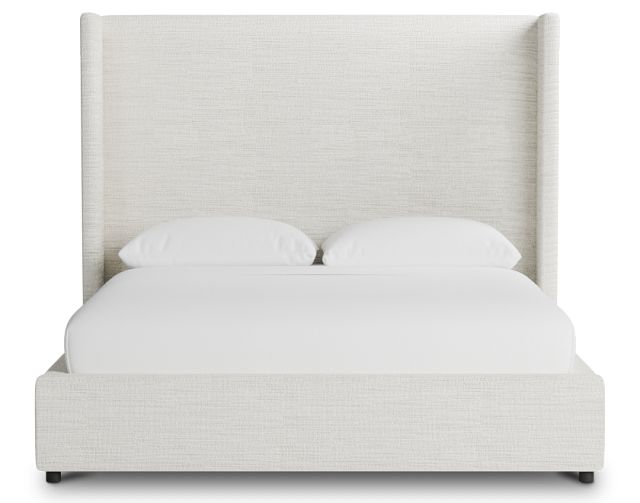 Captiva Maguire Ivory 60" Upholstered Shelter Bed