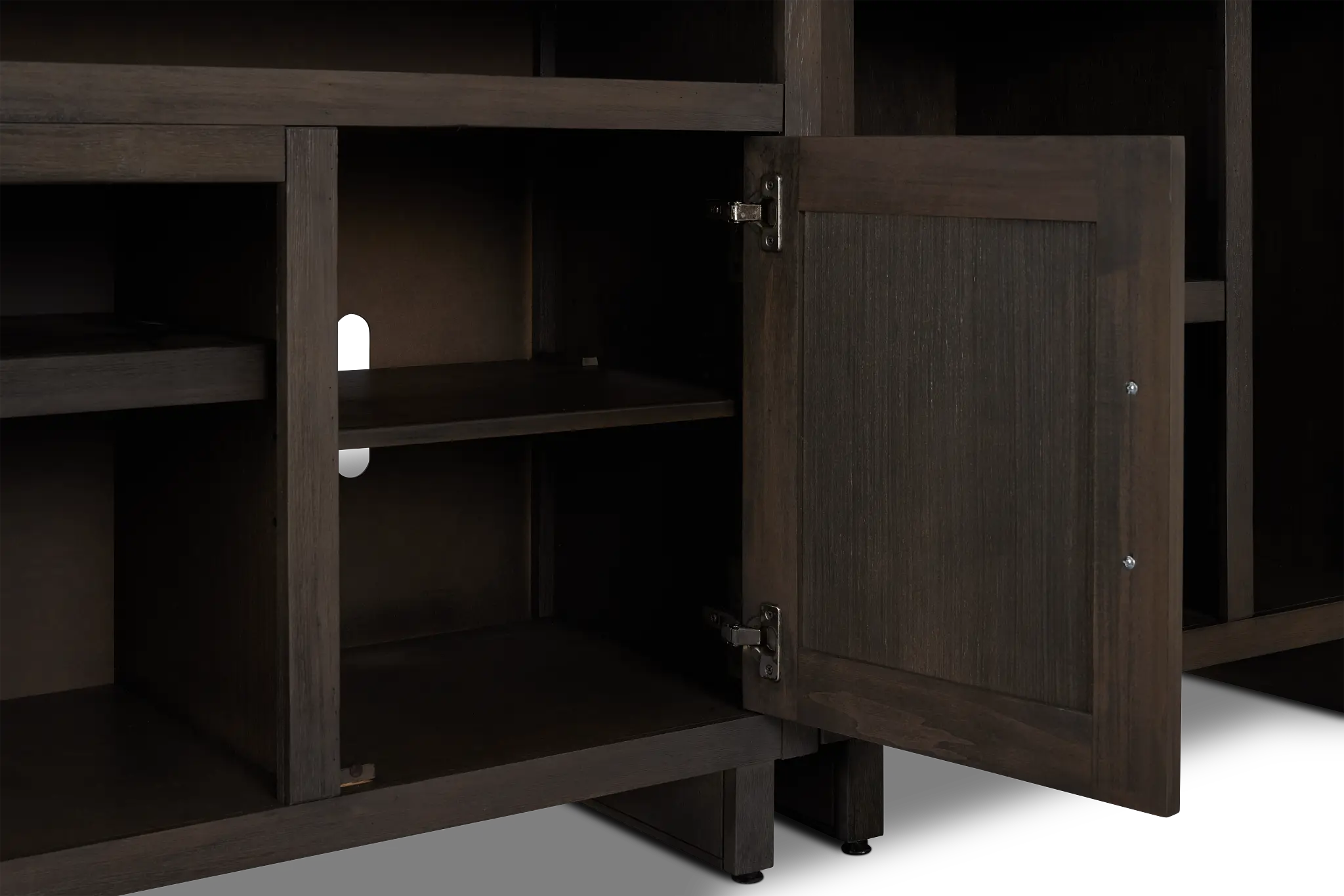 Richmond Gray 80" Open Pier Entertainment Wall Richmond Gray 80" Open Pier Entertainment Wall