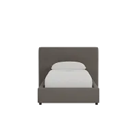 Grayton Elite Dark Gray 44" Upholstered Platform Bed