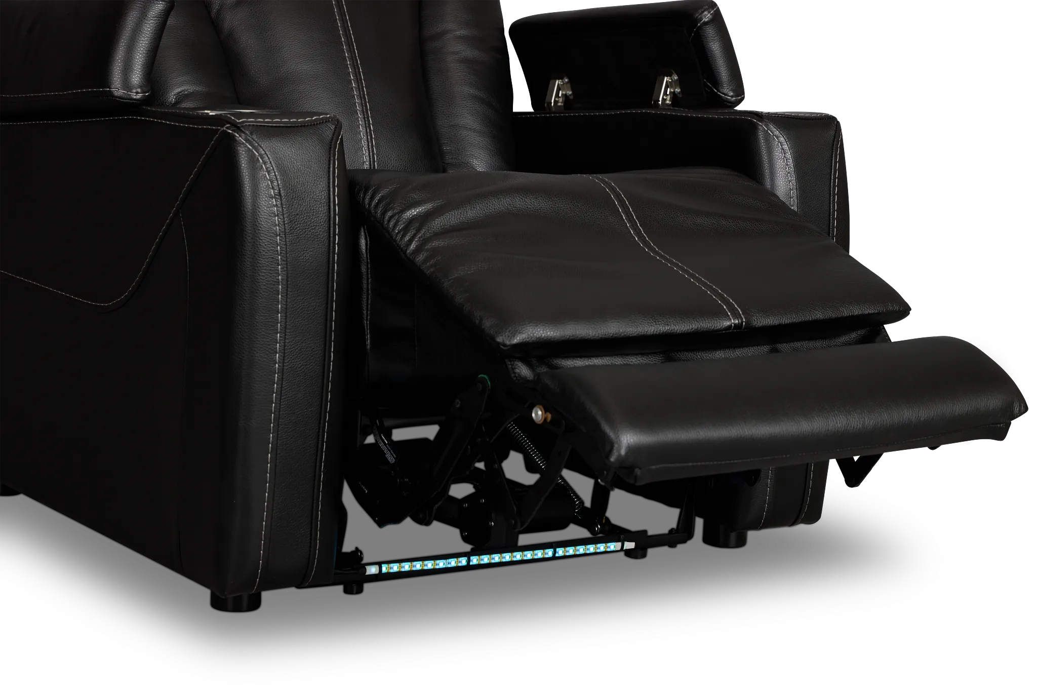 Optimus Black Lthr/vinyl Power Recliner