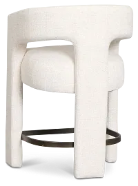 Sedona Light Gray Fabric 24" Upholstered Barstool