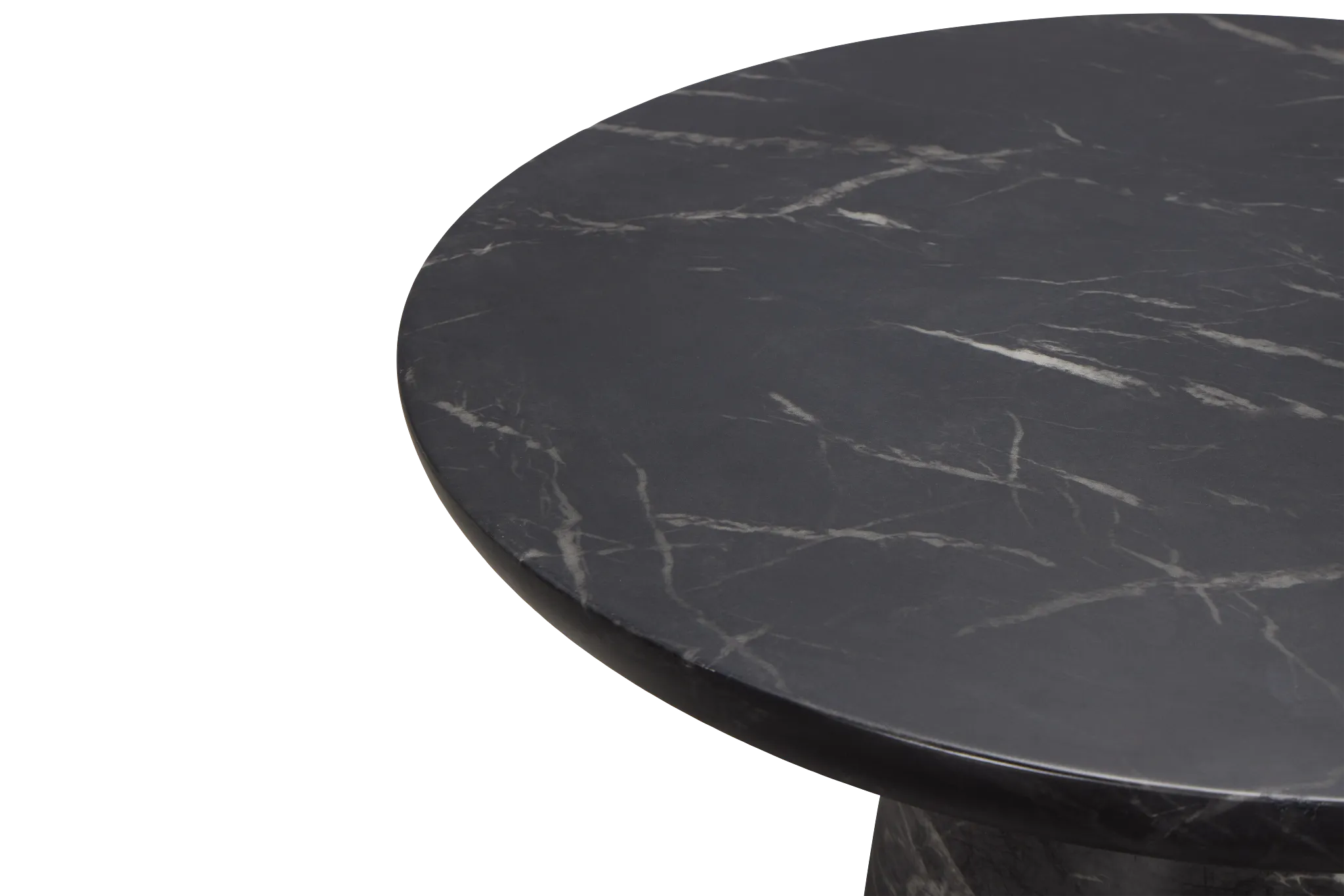 Merrick Black Round Coffee Table
