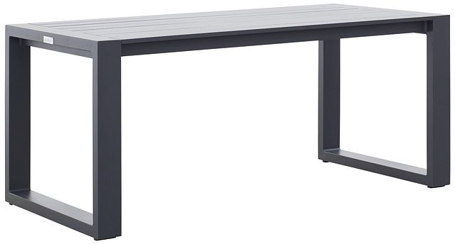 Linear2 Dark Gray Aluminum Coffee Table