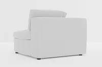 Destin Delray Light Gray Fabric Corner Chair