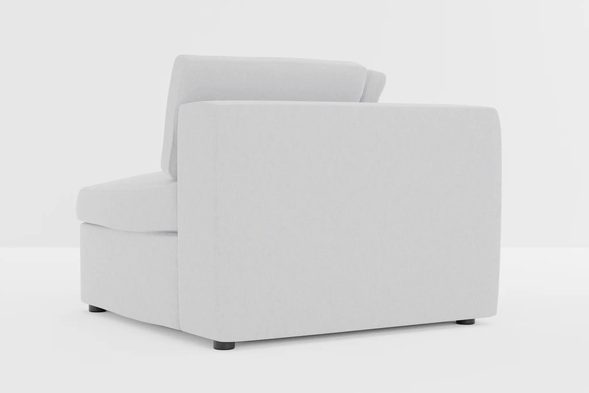 Destin Delray Light Gray Fabric Corner Chair Destin Delray Light Gray Fabric Corner Chair