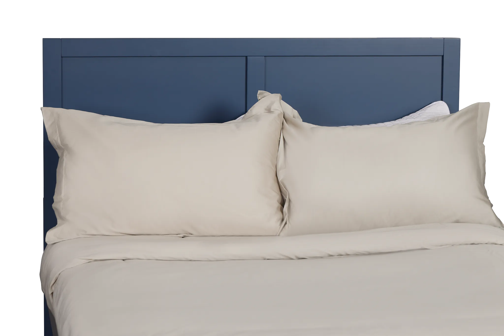 Charleston Dark Blue Panel Bed With 2 Storage Drawers