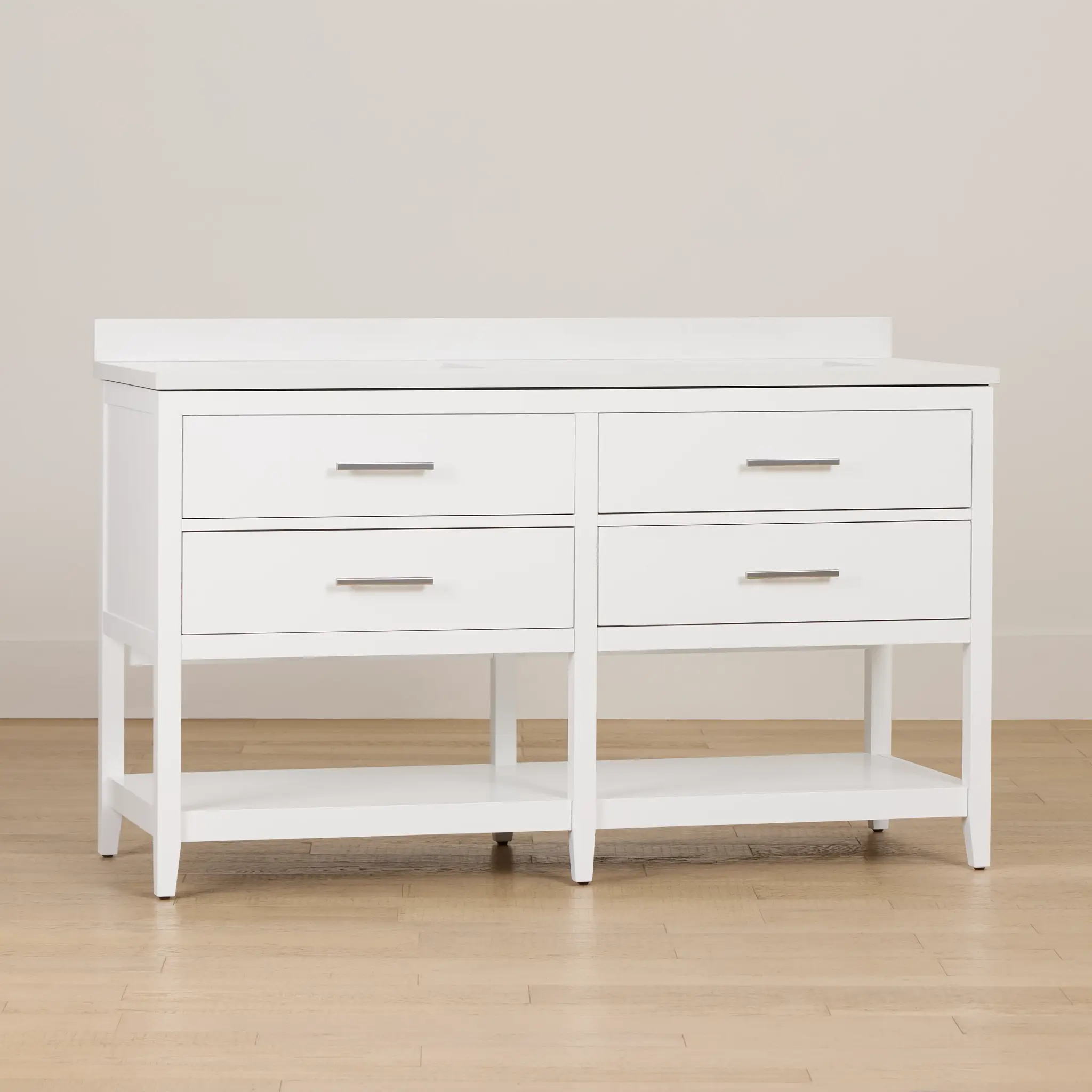 Alden White 60" Double Bathroom Vanity Alden White 60" Double Bathroom Vanity