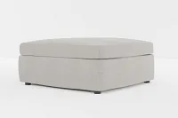 Destin Maguire Pewter Fabric Cocktail Ottoman