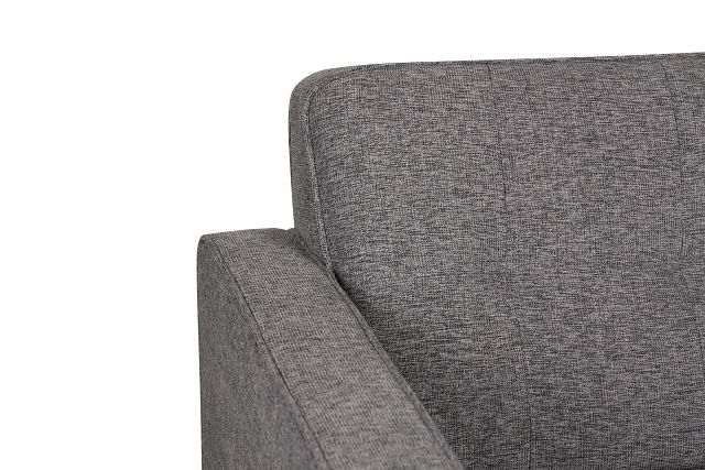 Milo Gray Fabric Small Right Bumper Sectional