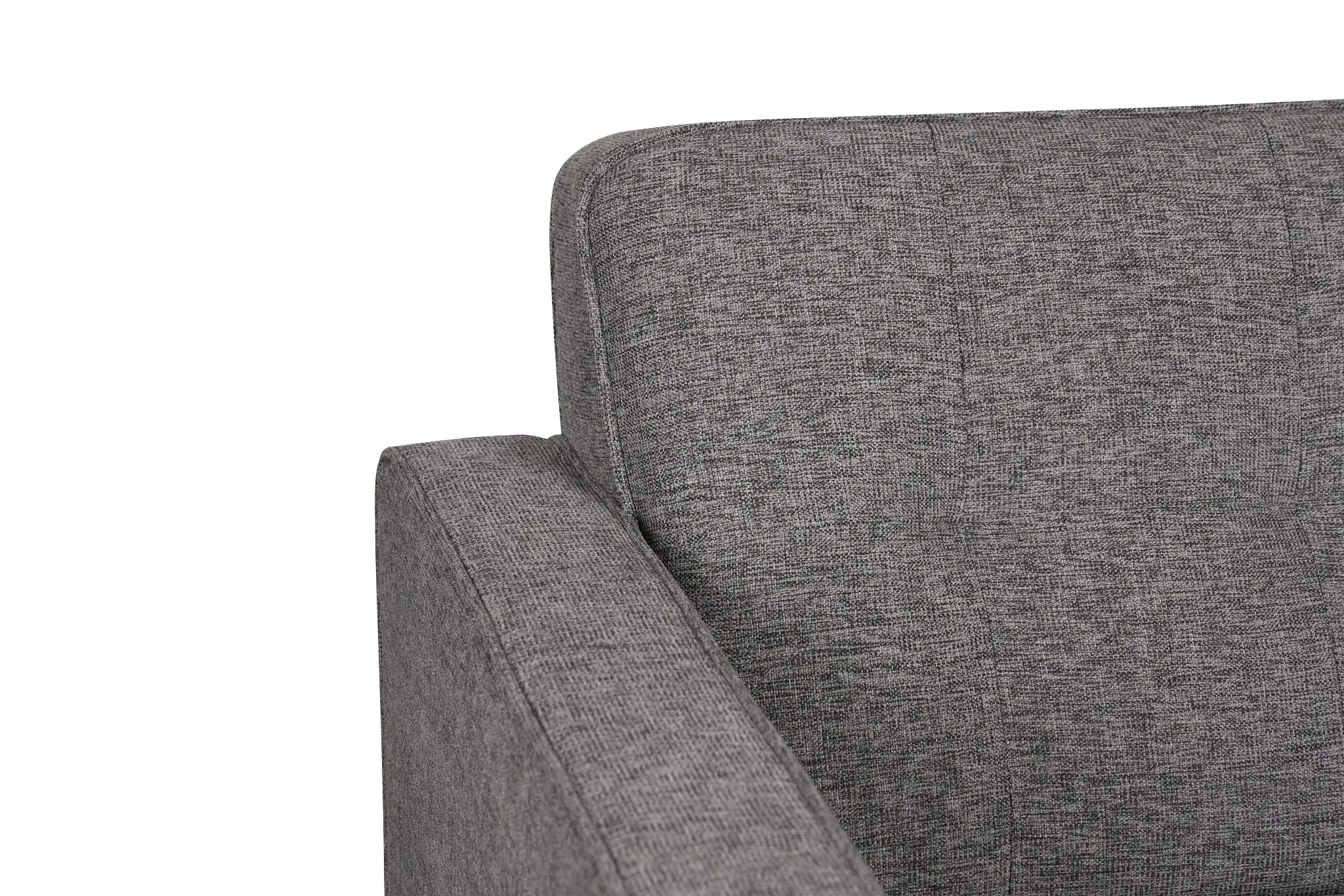 Milo Gray Fabric Small Right Bumper Sectional Milo Gray Fabric Small Right Bumper Sectional