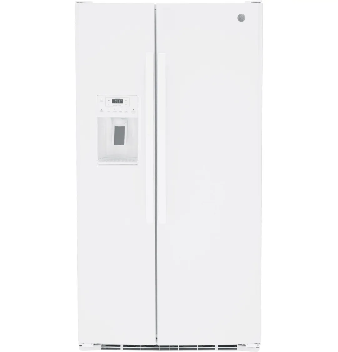 Ge Profile 25 Series White Side By Side Refrigerator