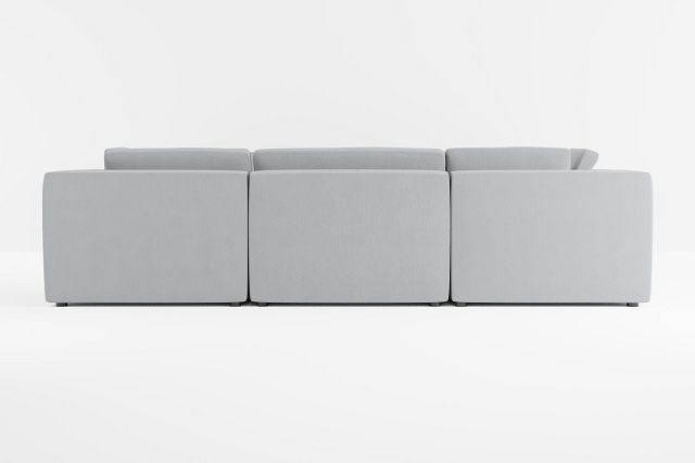 Destin Revenue Gray Fabric 8-piece Modular Sectional