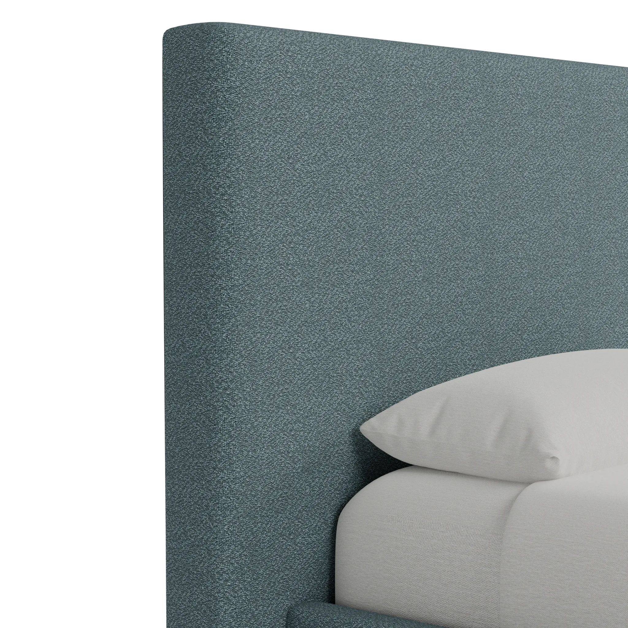 Grayton Sutton Blue 54" Upholstered Platform Bed