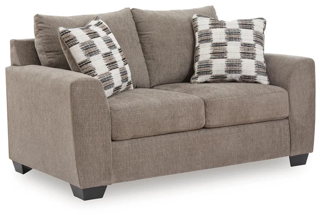 Loreo Taupe Micro Loveseat