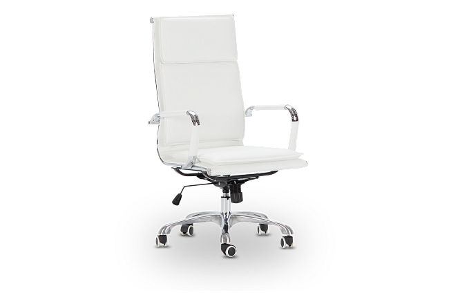 Arvada White Uph Desk Chair