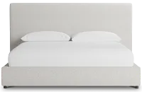 Grayton Gellar Beige 54" Upholstered Platform Bed