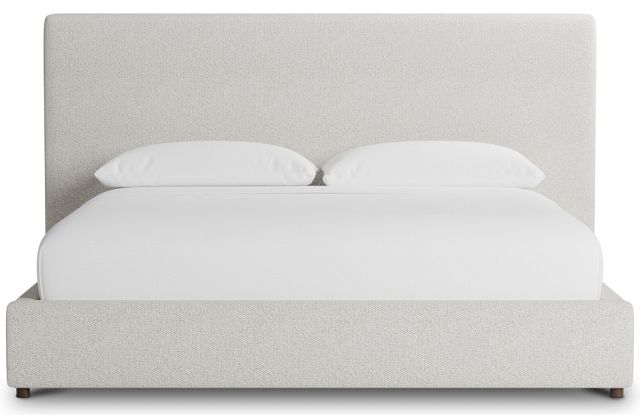 Grayton Gellar Beige 54" Upholstered Platform Bed