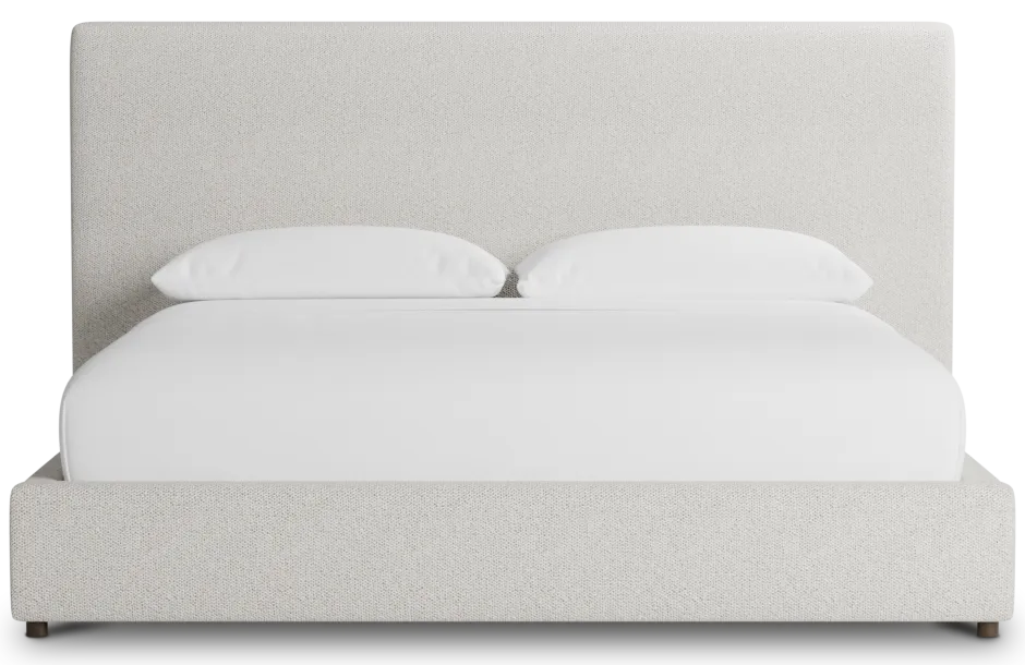 Grayton Gellar Beige 54" Upholstered Platform Bed