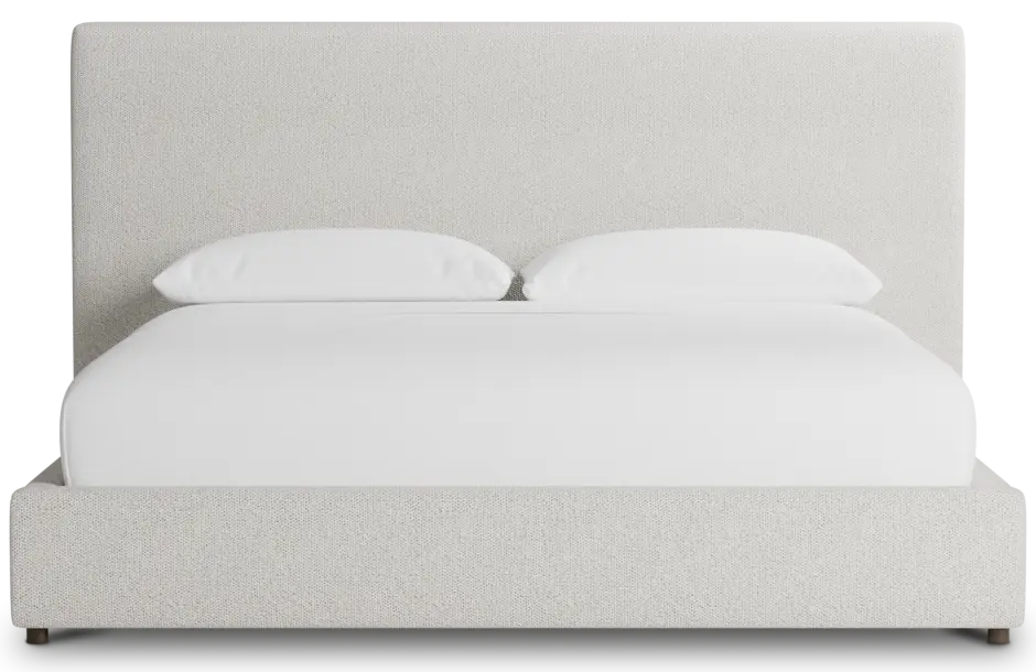 Grayton Gellar Beige 54" Upholstered Platform Bed Grayton Gellar Beige 54" Upholstered Platform Bed