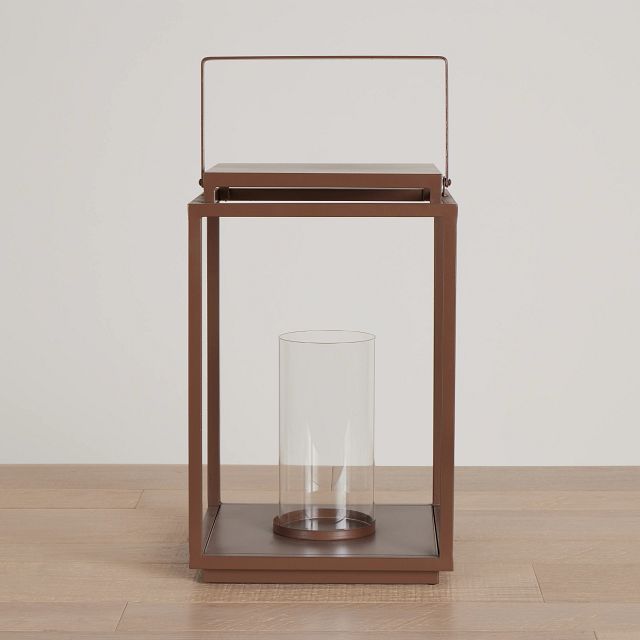 Kilia Brown Large Lantern
