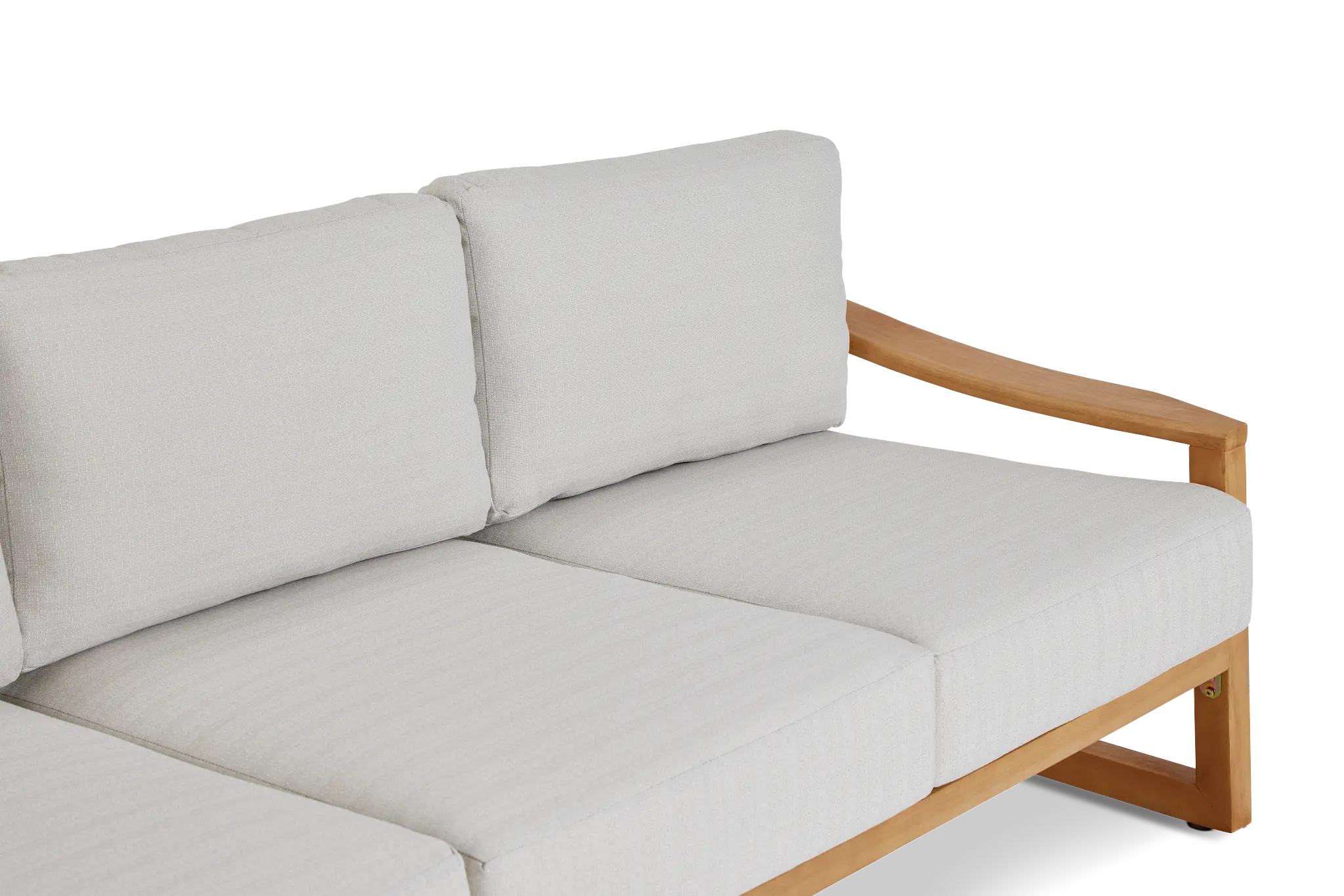 Tobago Light Tone Sofa With Gray Cushions Tobago Light Tone Sofa With Gray Cushions