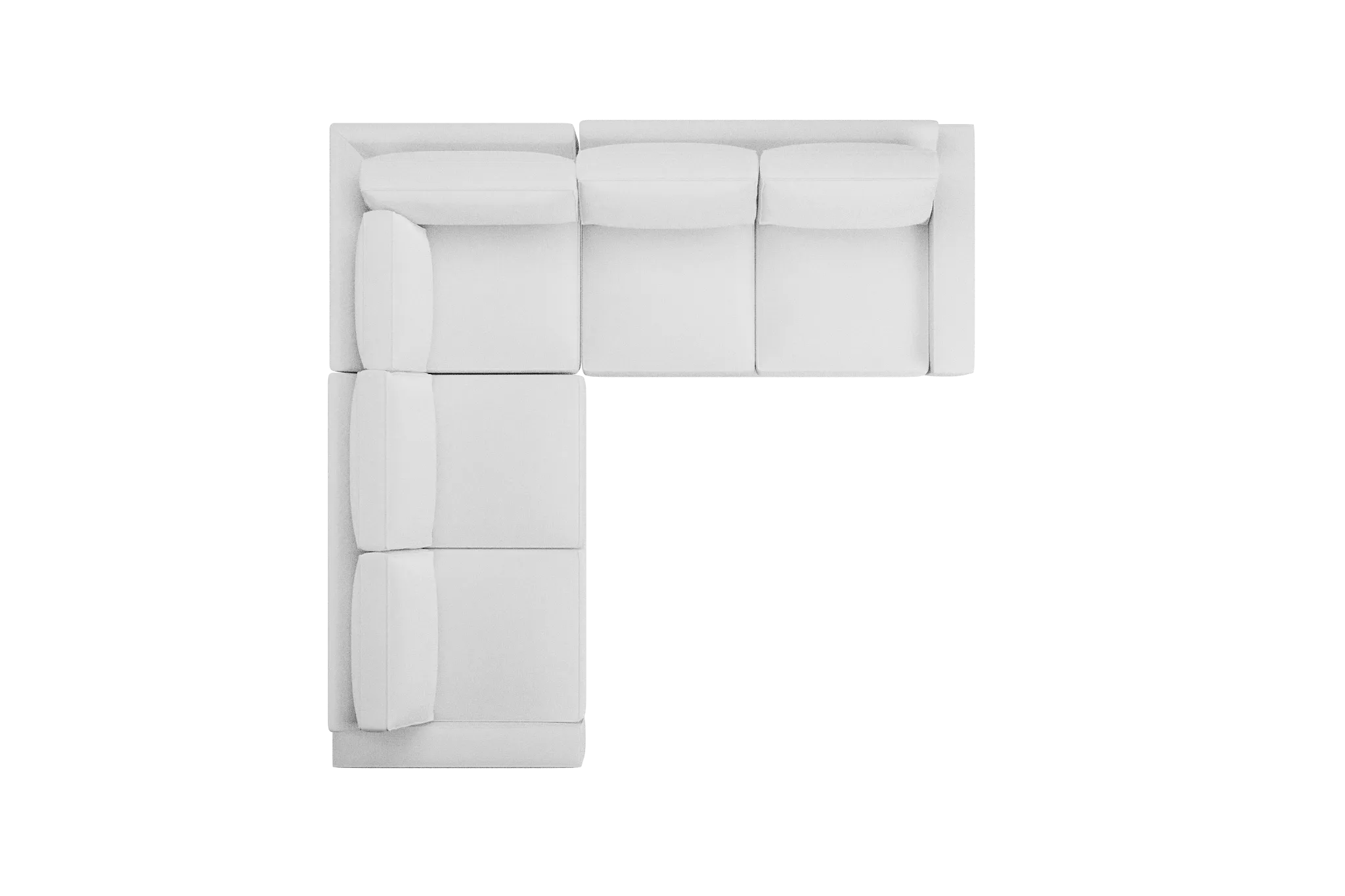 Edgewater Peyton White Small Two-arm Sectional