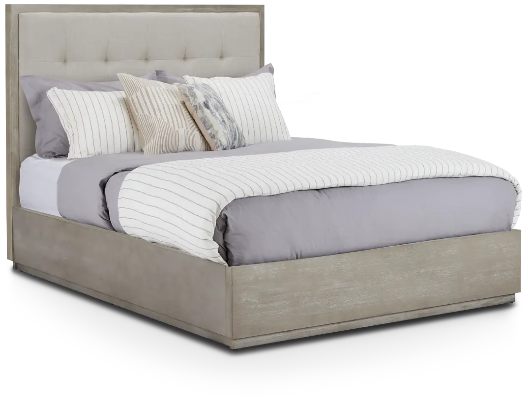 Madden Light Tone Wood Platform Bed Madden Light Tone Wood Platform Bed