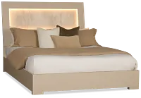 Valencia Light Tone Panel Bed