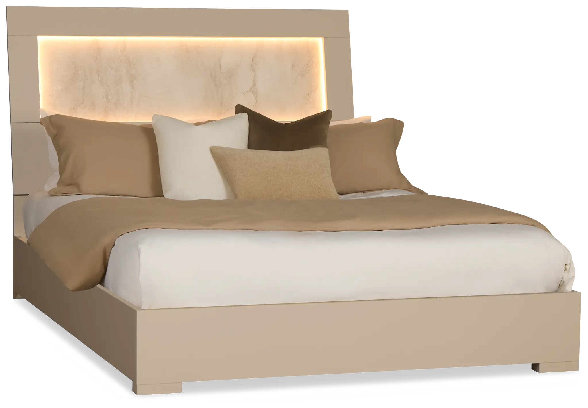 Valencia Light Tone Panel Bed Valencia Light Tone Panel Bed