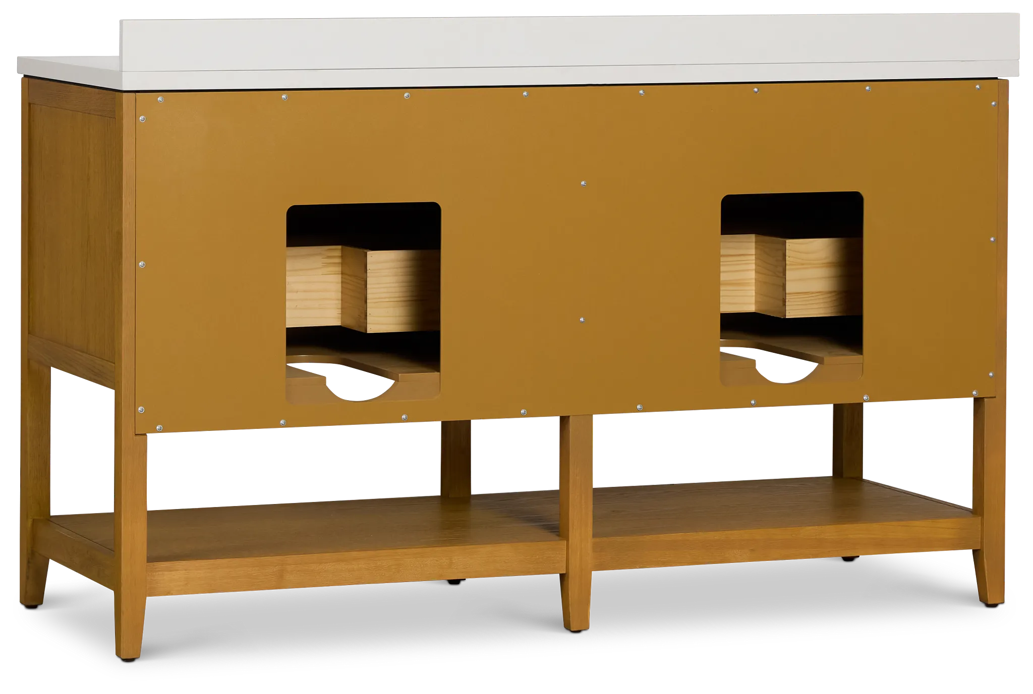 Alden Light Tone 60" Double Bathroom Vanity