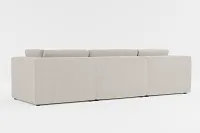 Destin Revenue Beige Fabric 4-piece Modular Sectional