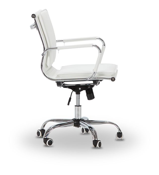 Denver White Uph Desk Chair