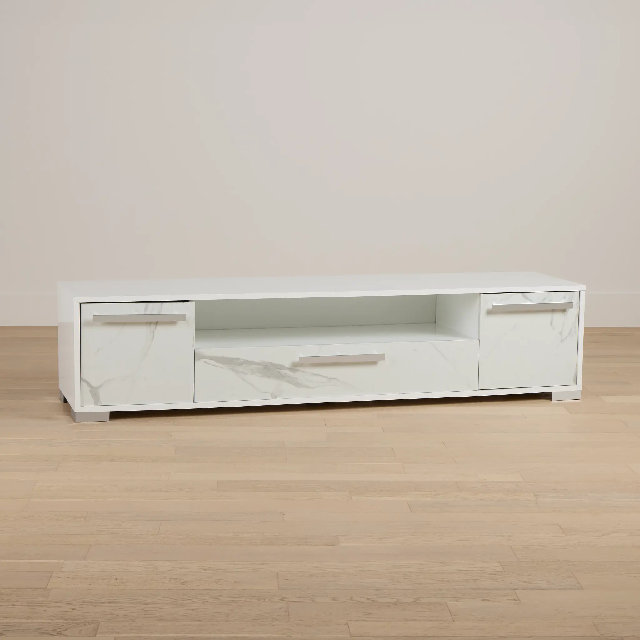 Modena White 86" Tv Stand Modena White 86" Tv Stand